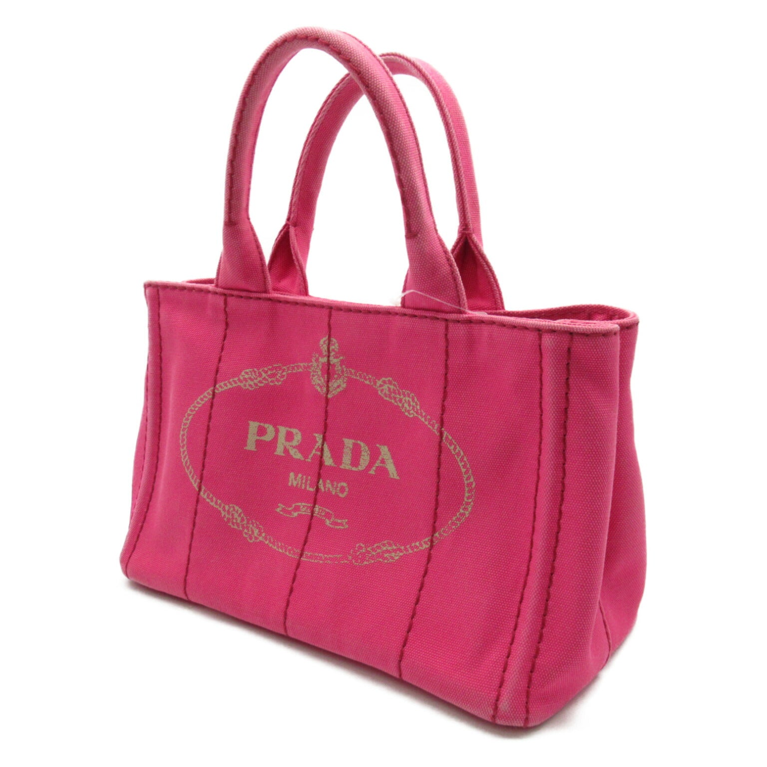 Prada Canvas Canapa Tote Bag Pink