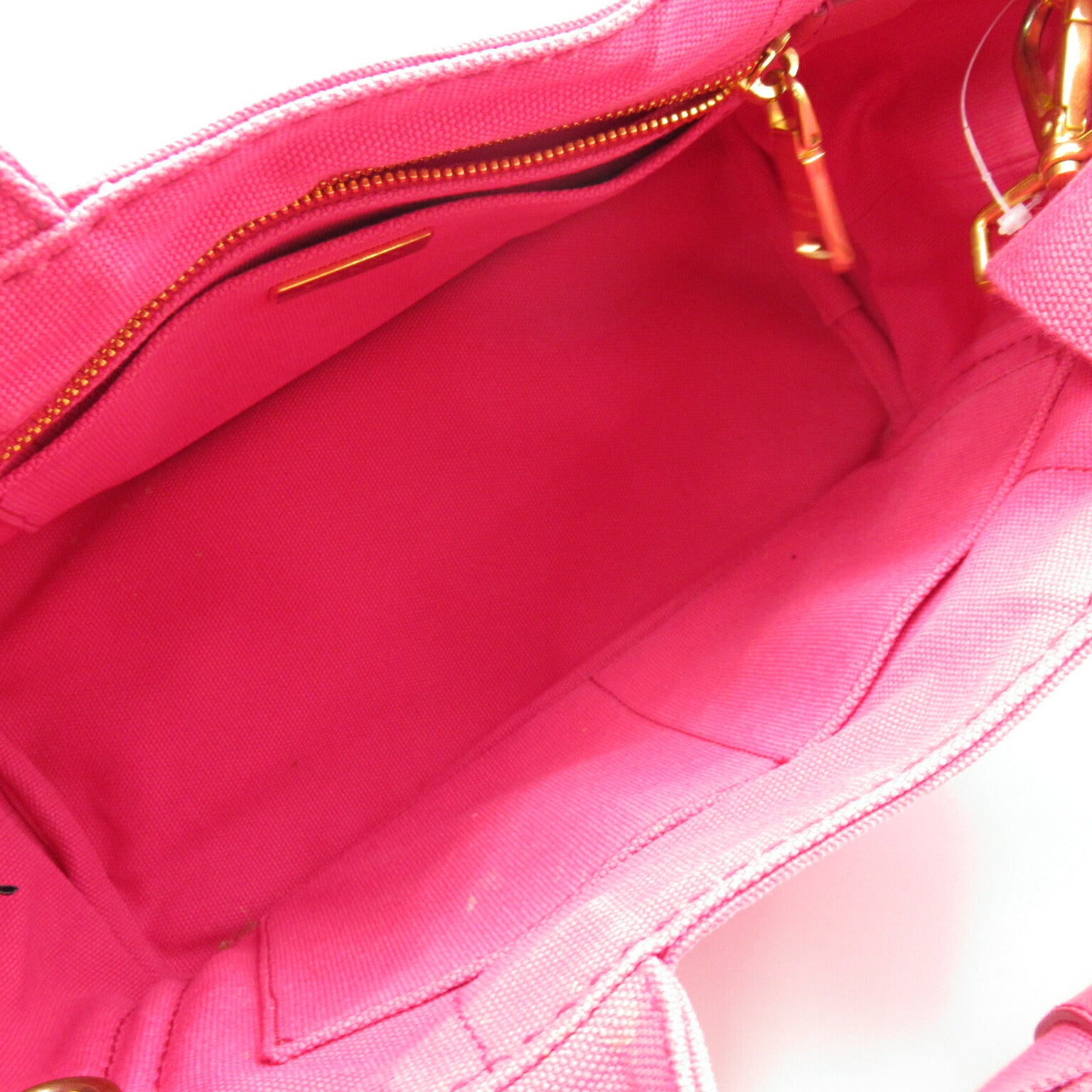 Prada Canvas Canapa Tote Bag Pink