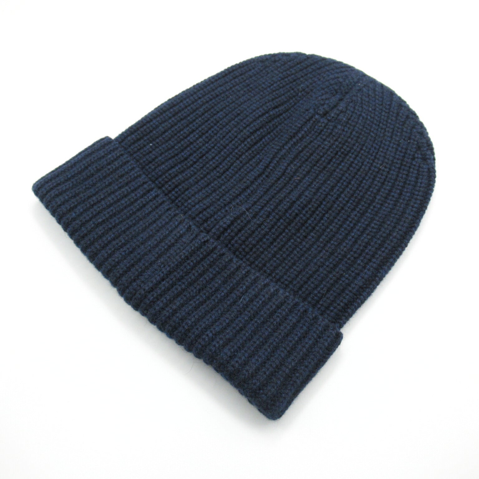 Celine Cashmere Knit Cap Hat Navy