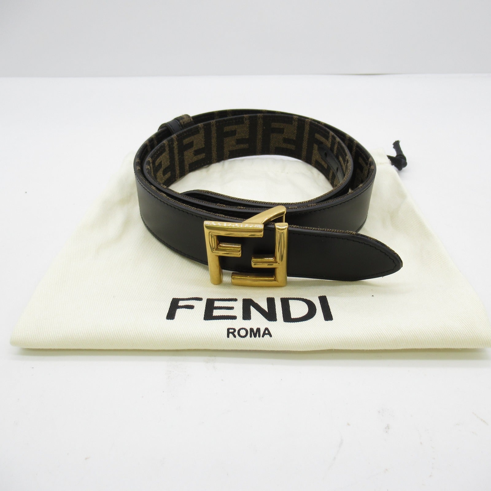 Fendi Leather Belt Black 8C0686ANH7F1L2J80