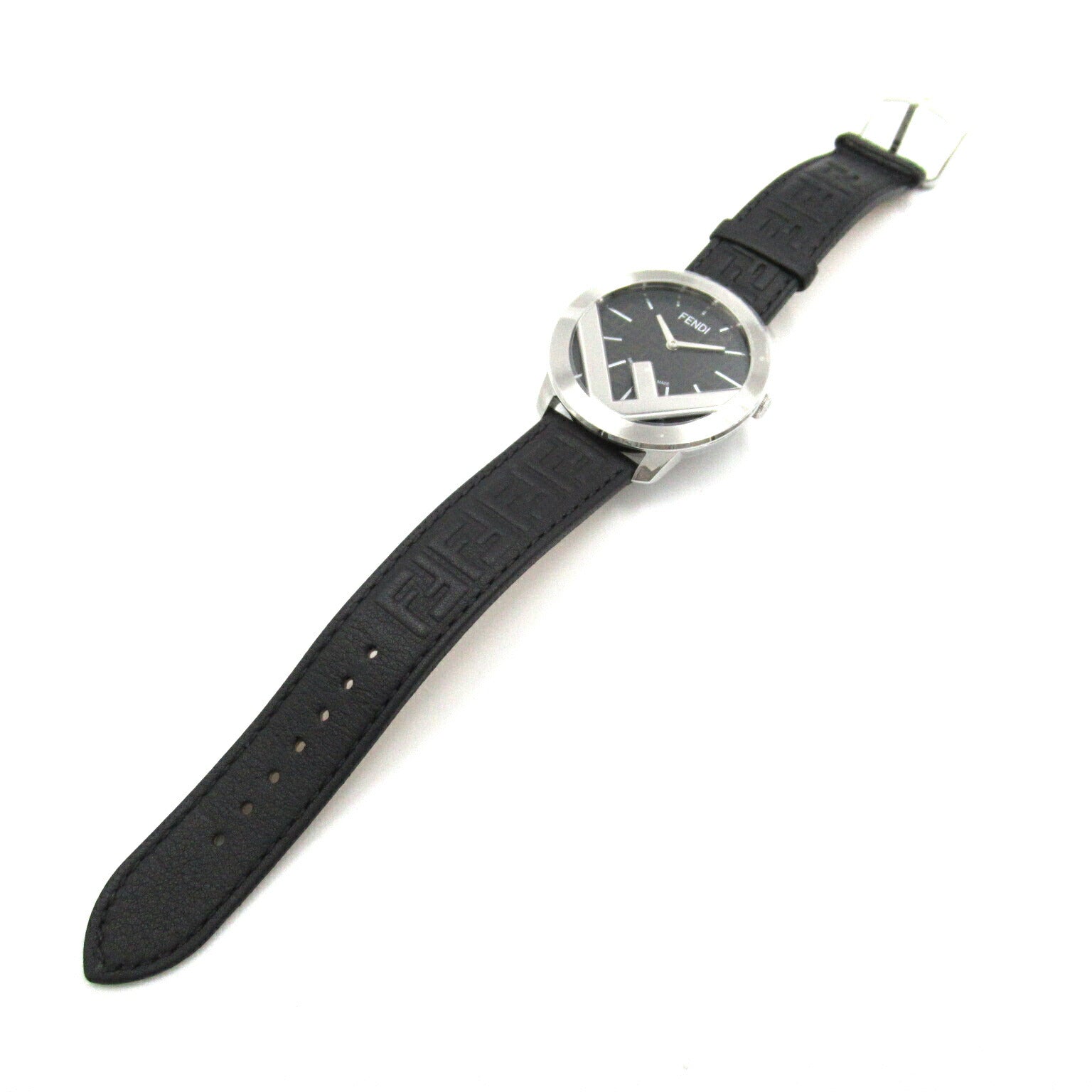 Fendi Stainless Steel Leather Quartz Watch FOW972A17OF0ABB