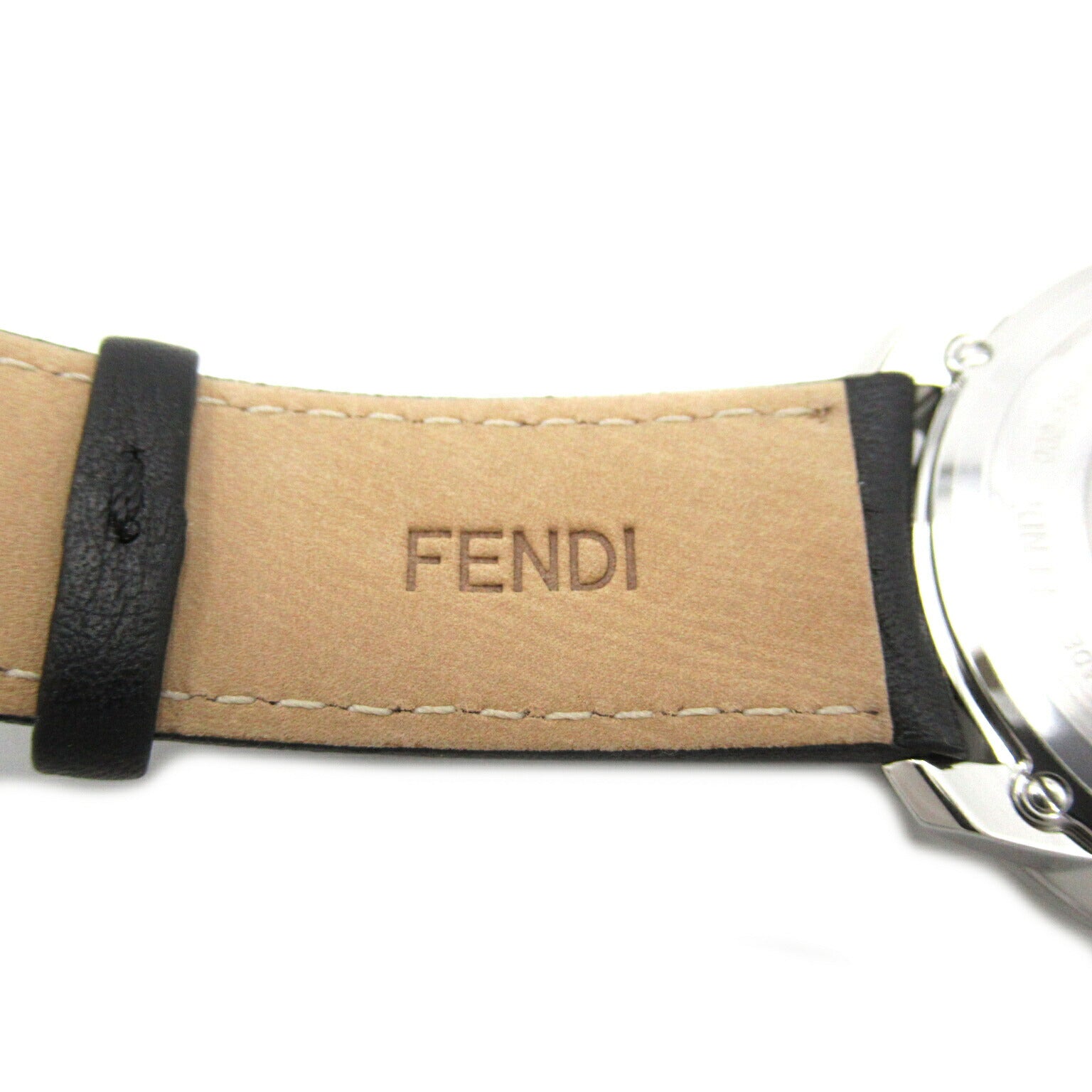 Fendi Stainless Steel Leather Quartz Watch FOW972A17OF0ABB