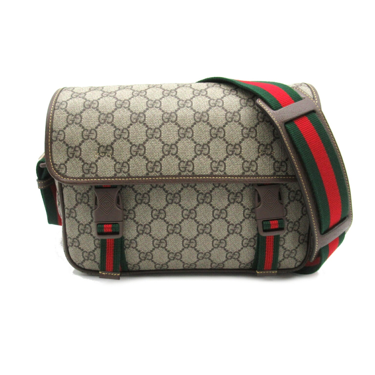 Gucci GG Supreme Shoulder Bag Brown