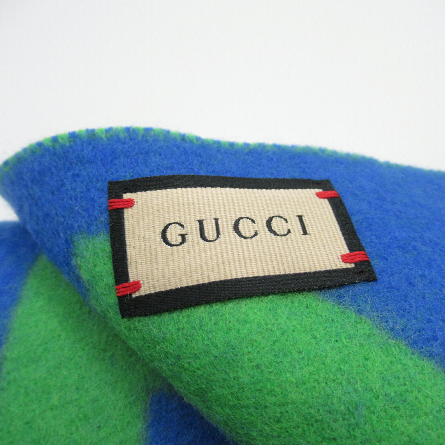 Gucci Wool Scarf Green Unisex 7265263GAKN3468