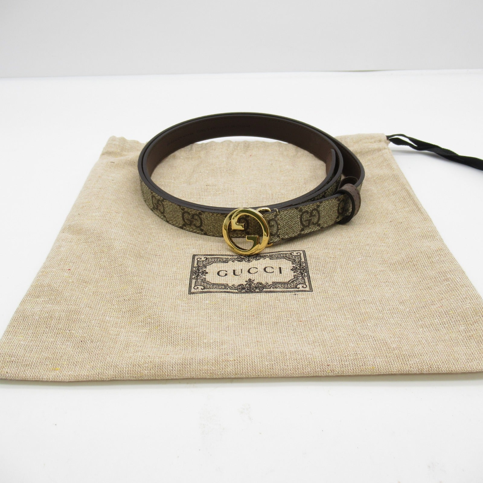 Gucci Blondie Slim Belt GG Supreme Canvas