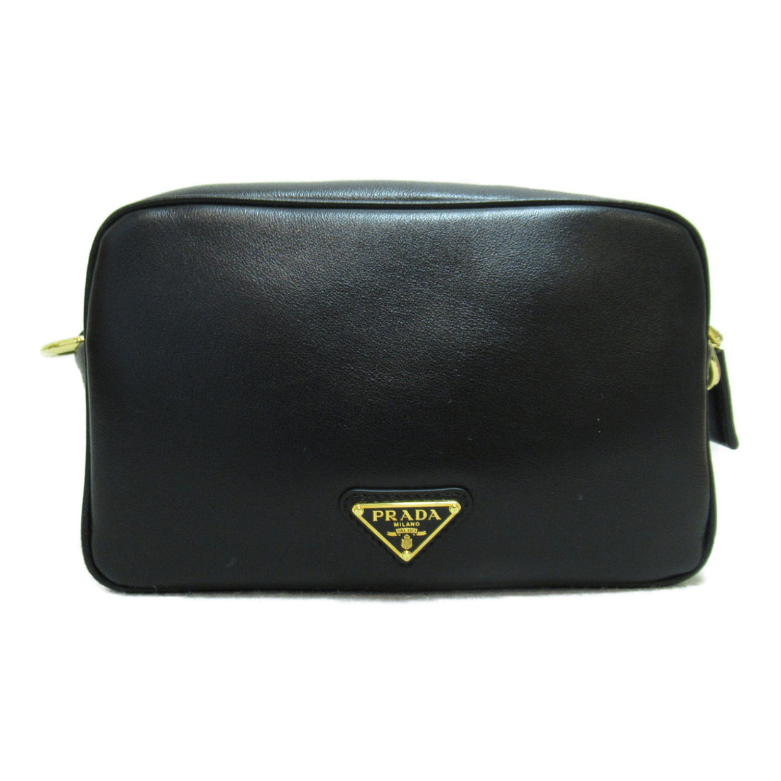 Prada Leather Shoulder Bag Black 1BH1952BYAF0632