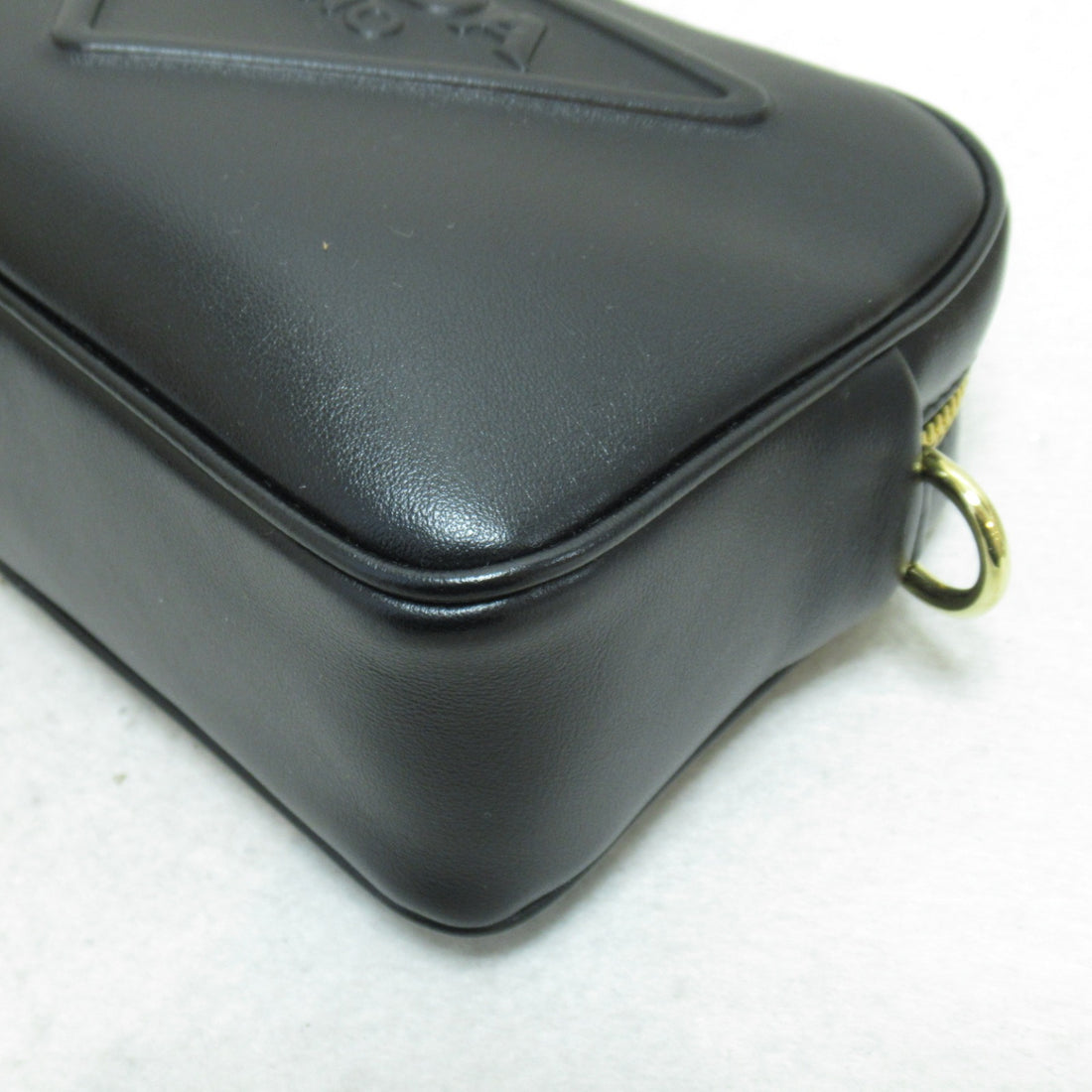 Prada Leather Shoulder Bag Black 1BH1952BYAF0632