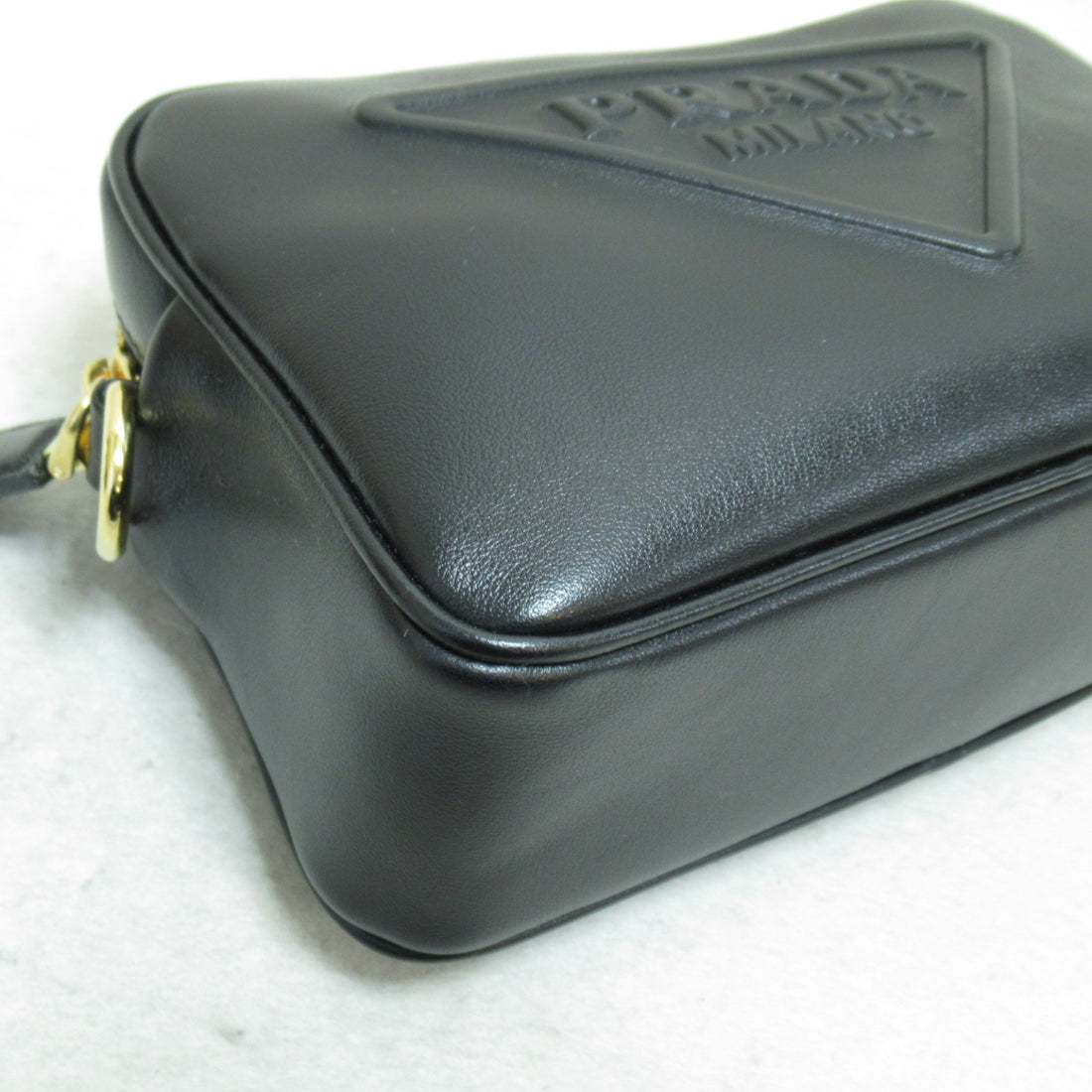 Prada Leather Shoulder Bag Black 1BH1952BYAF0632