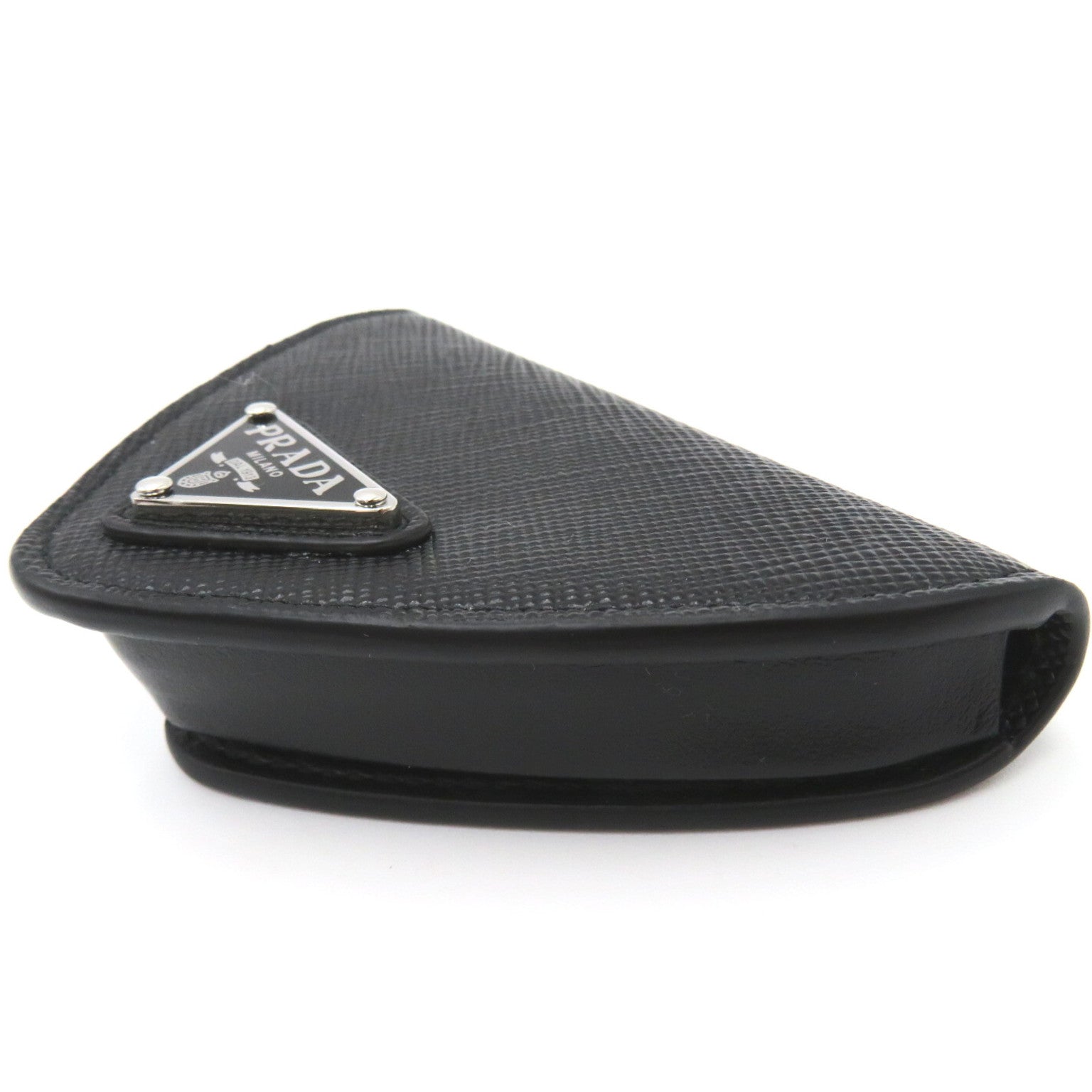 Prada Saffiano Leather Triangle Coin Case