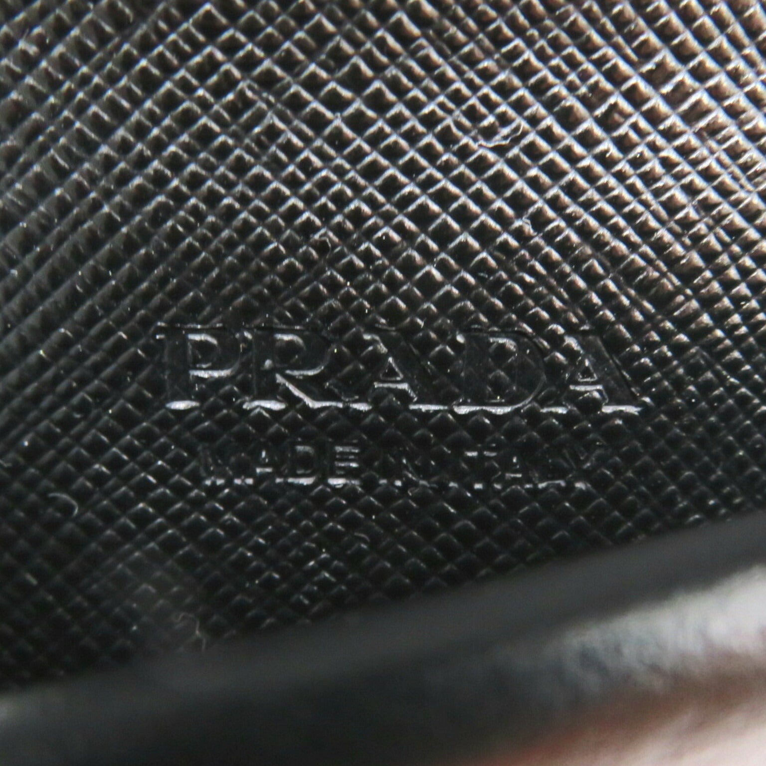 Prada Saffiano Leather Triangle Coin Case