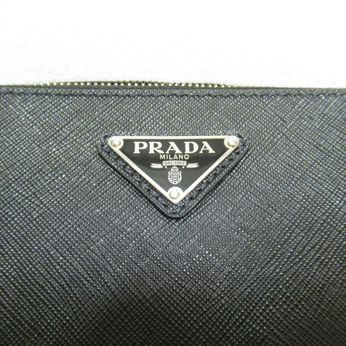 Prada Saffiano Leather Shoulder Bag Black