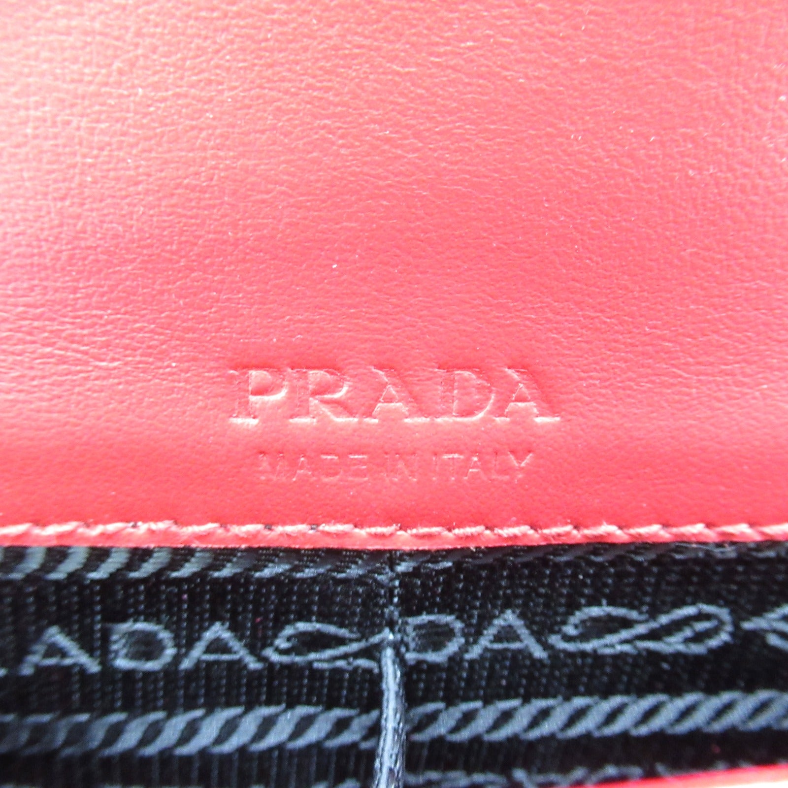 Prada Leather Playing Cards Pouch Leather Other 2SC0040DCF0D56 in Great Condition