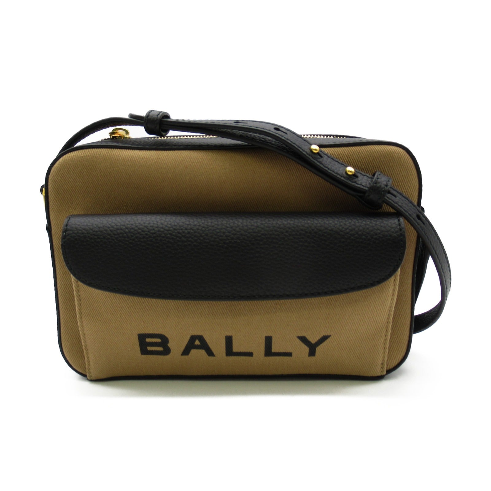 Bally Fabric Leather Shoulder Bag BAR DANIEL