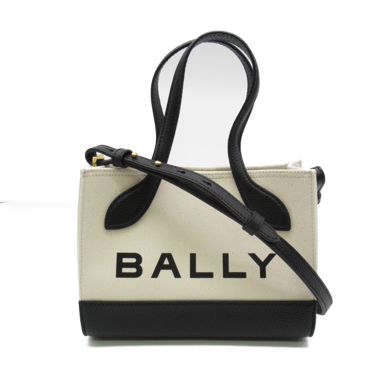 Bally Fabric Leather 2way Shoulder Bag BAR KEEP ON XS