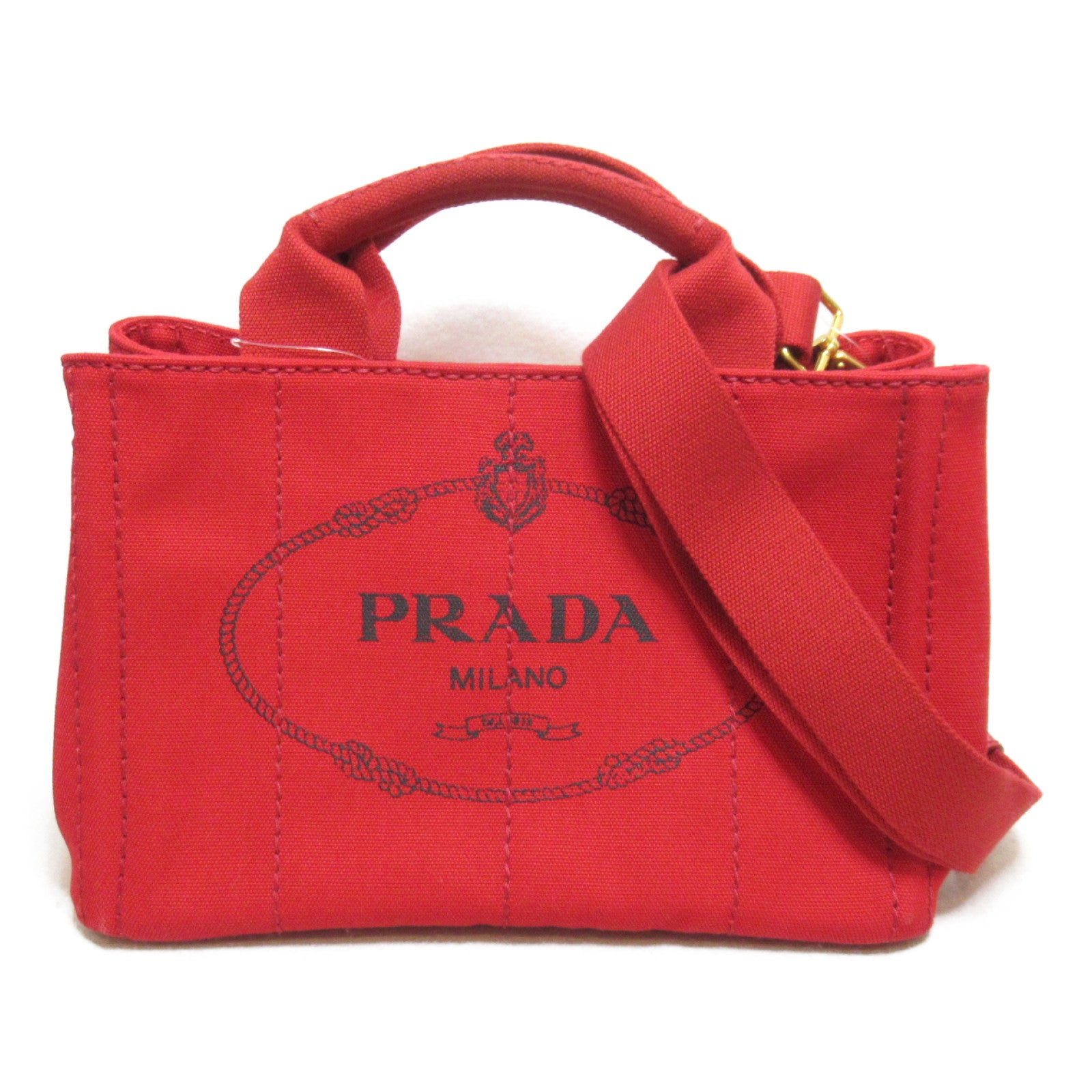 Prada Canapa Logo Tote Bag Canvas Tote Bag B2439G in Very Good Condition