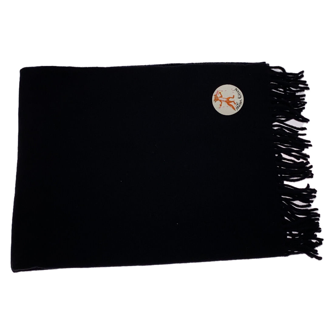 Maison Kitsune Wool Fox Patch Classic Scarf