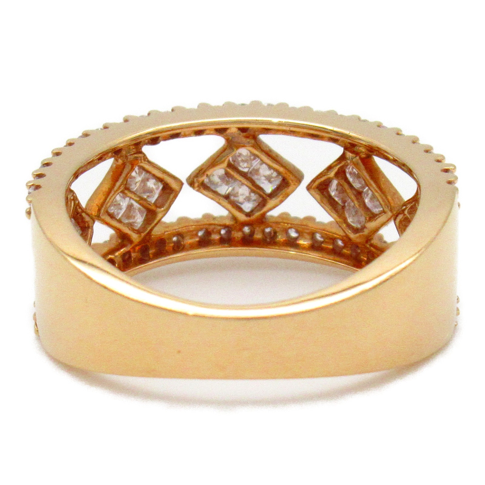 K18PG Pink Gold Diamond Ring Jewelry