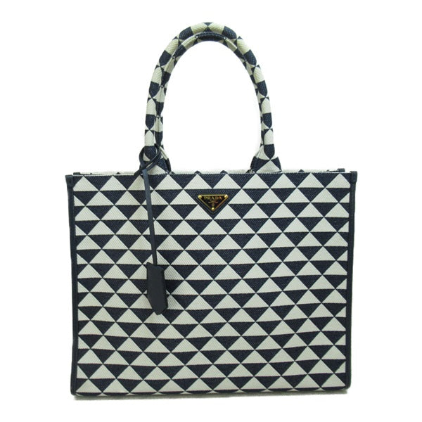 Prada Symbole Jacquard Tote Bag  Canvas Tote Bag in Great Condition