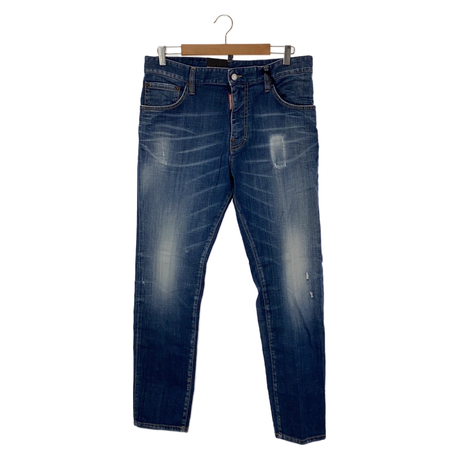 Dsquared2 Cotton Denim Pants Blue