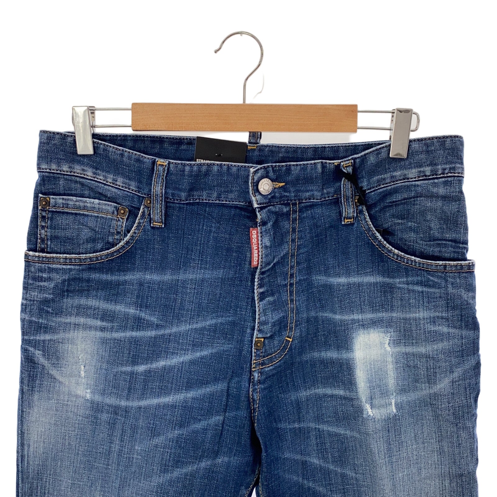 Dsquared2 Cotton Denim Pants Blue