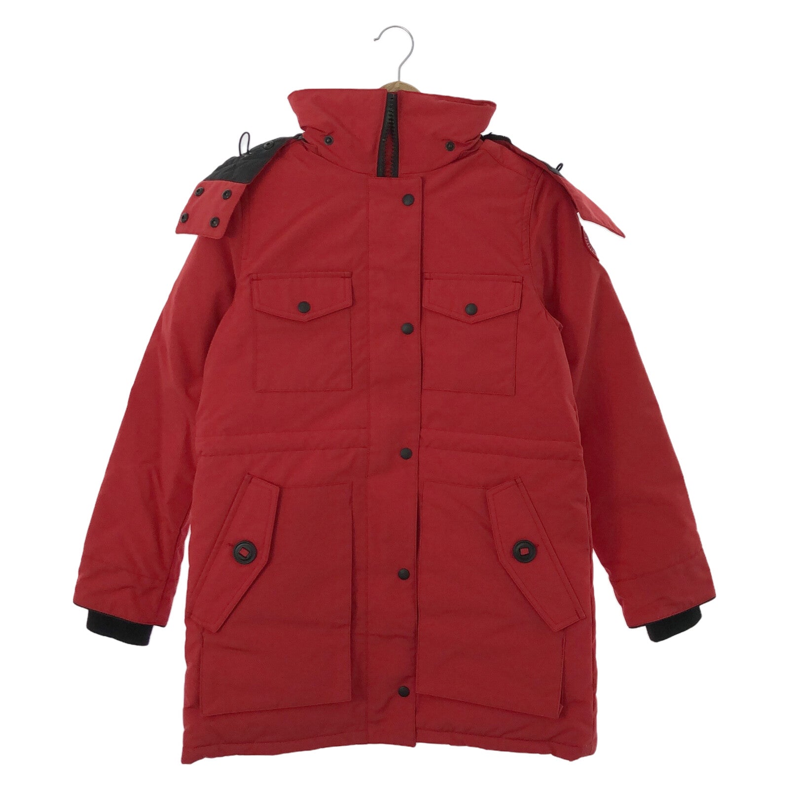 Canada Goose Polyester Down Jacket Red XS