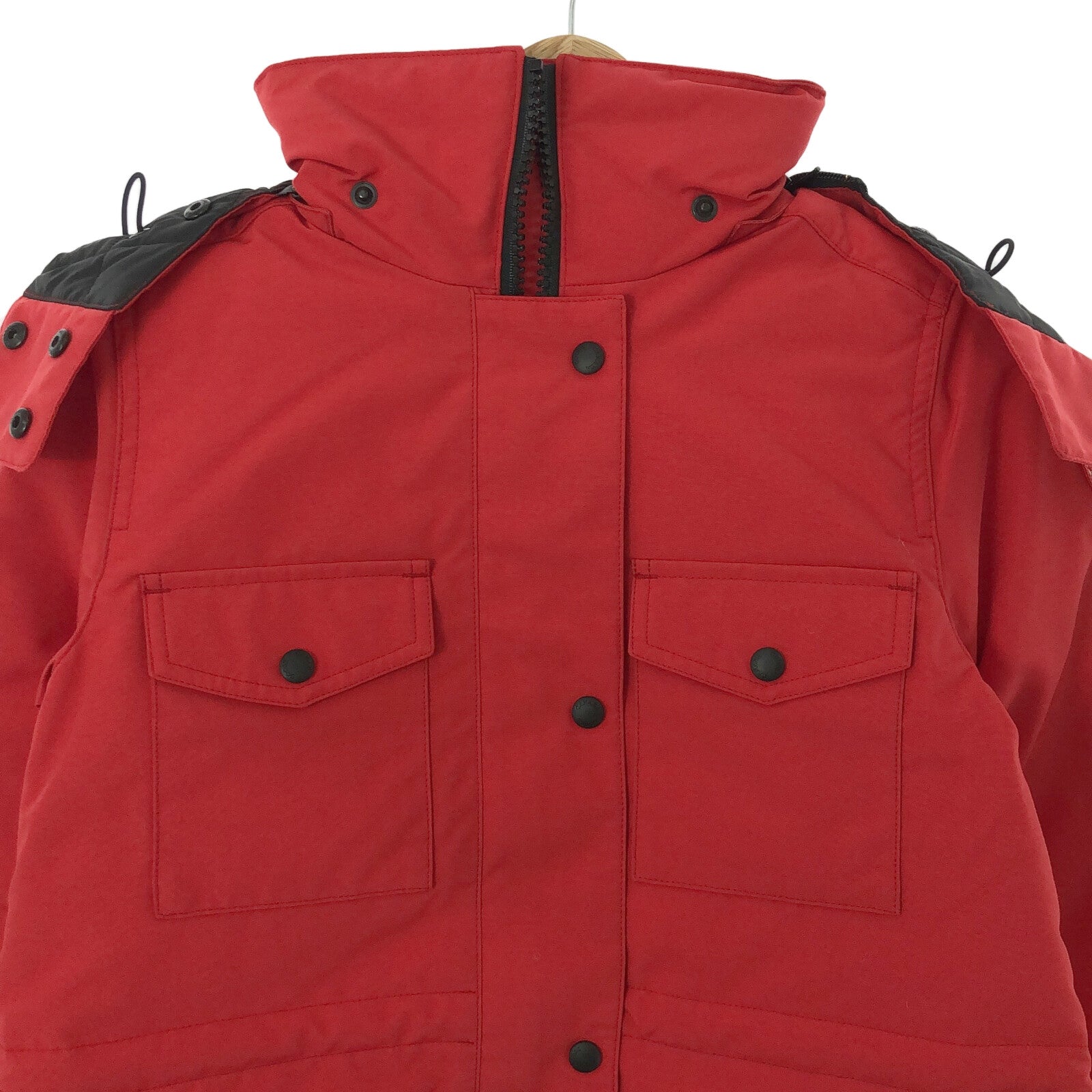 Canada Goose Polyester Down Jacket Red XS