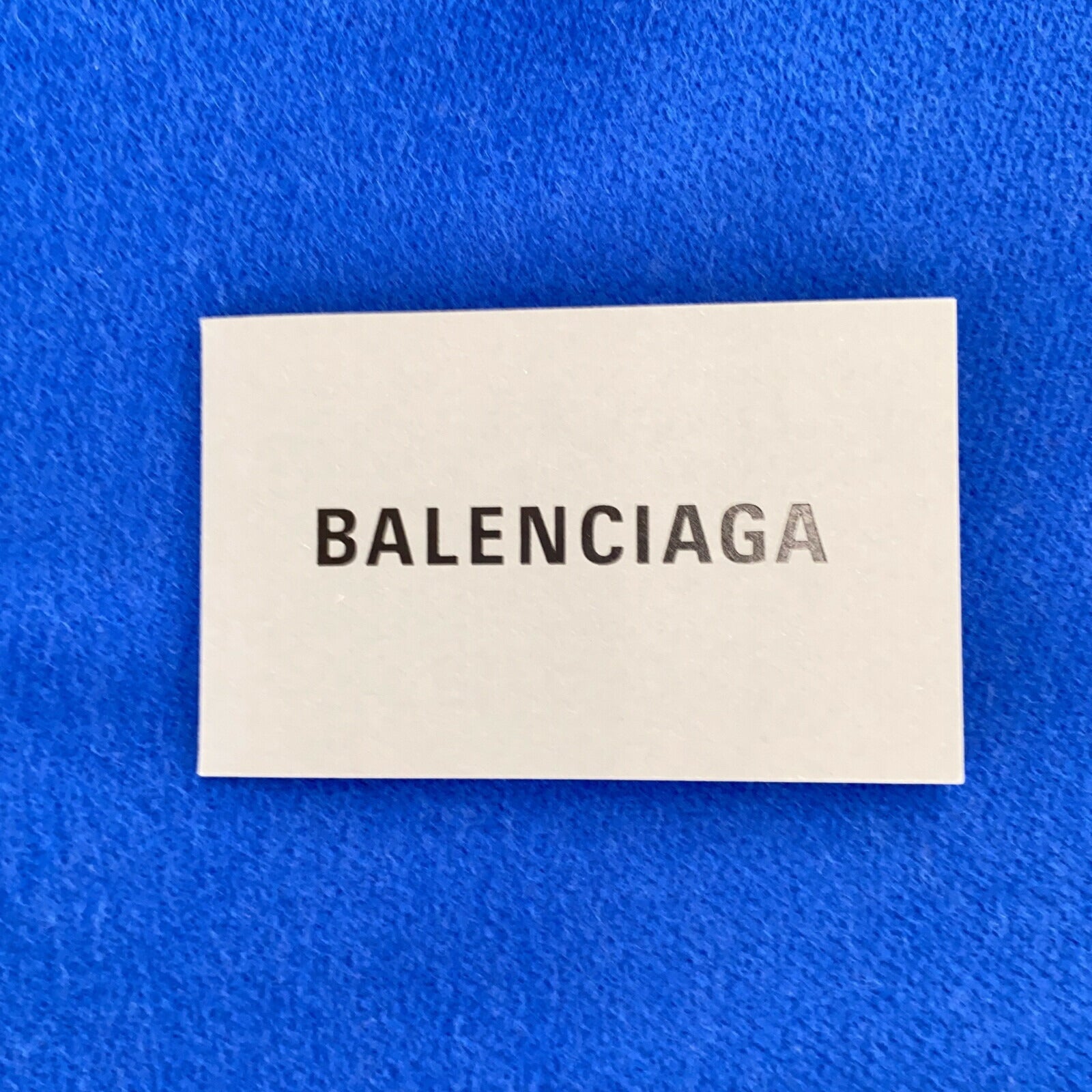 Balenciaga Wool Scarf Blue Unisex