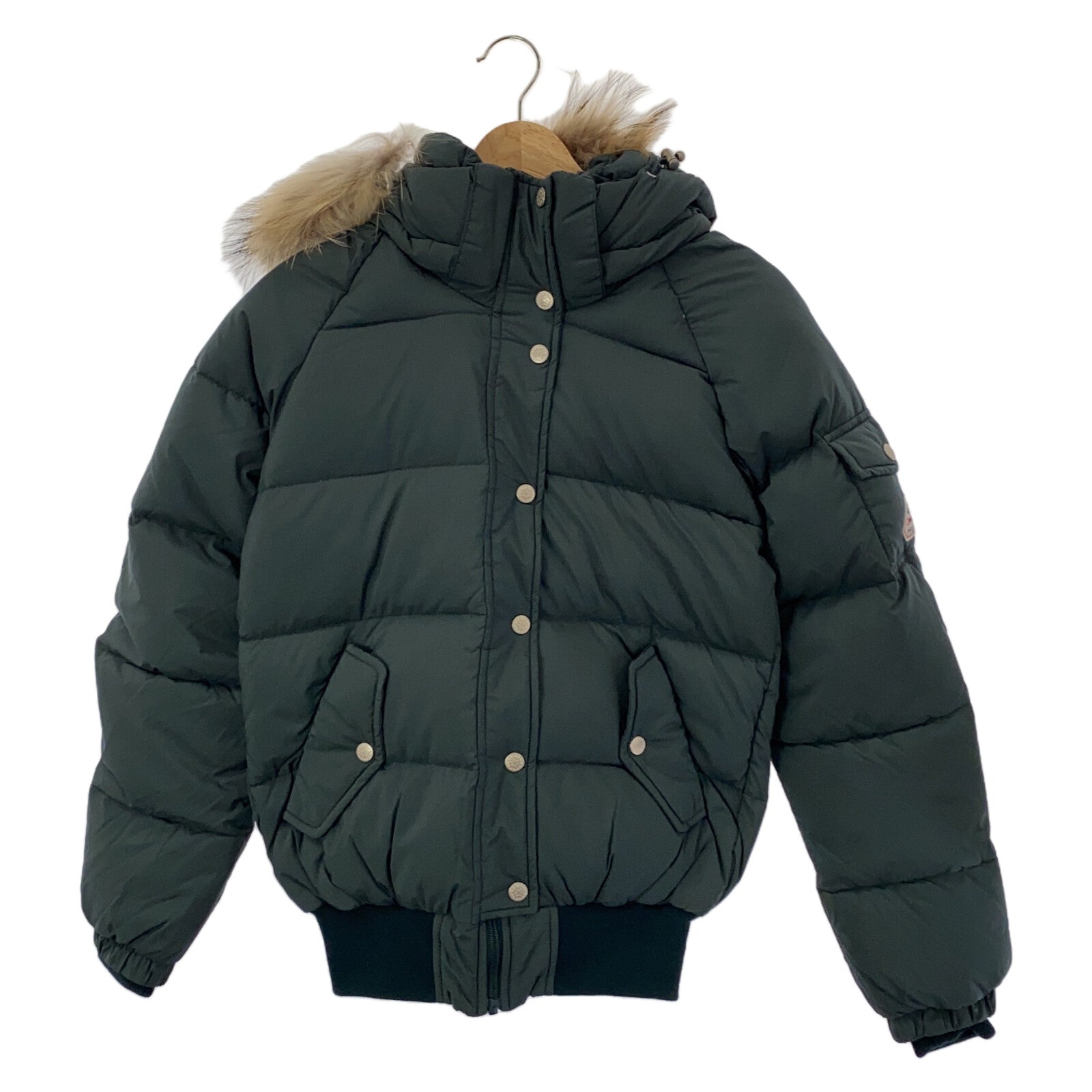 Pyrenex Down Jacket AVIATOR SOFT FUR Green