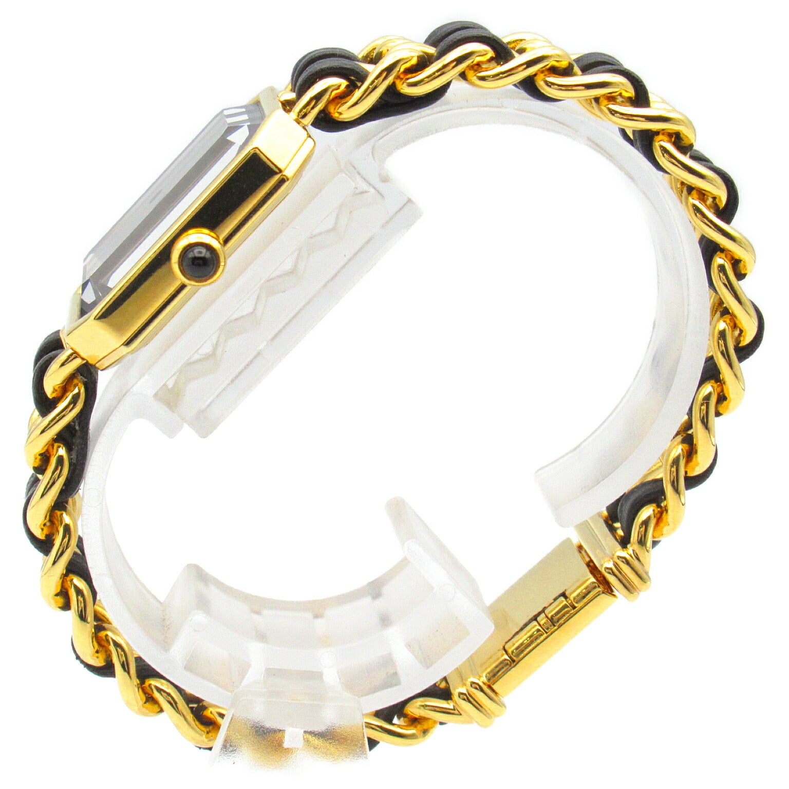 Chanel Premiere L Watch Gold Plated Leather H0001