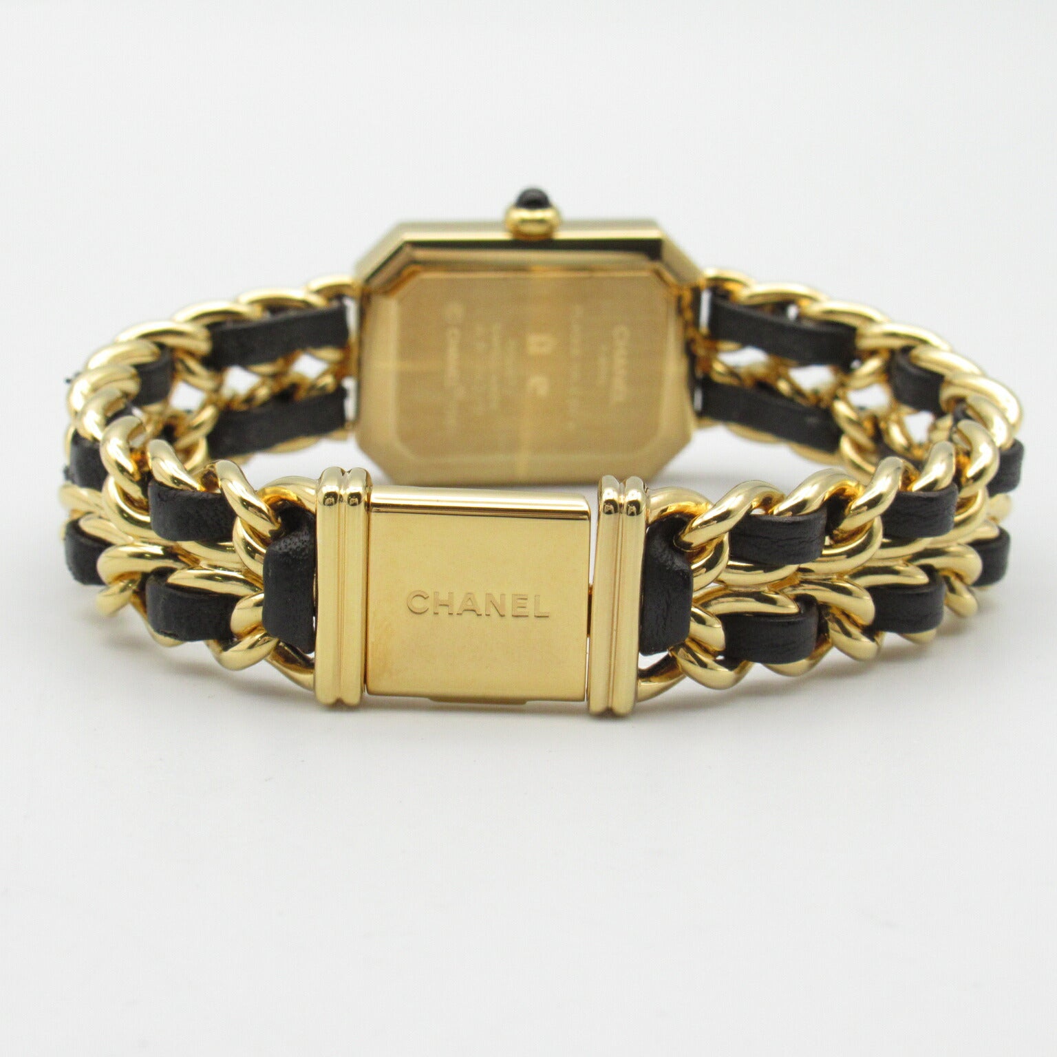 Chanel Premiere L Watch Gold Plated Leather H0001