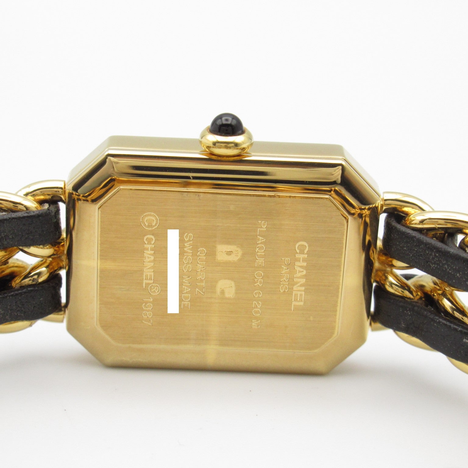 Chanel Premiere L Watch Gold Plated Leather H0001