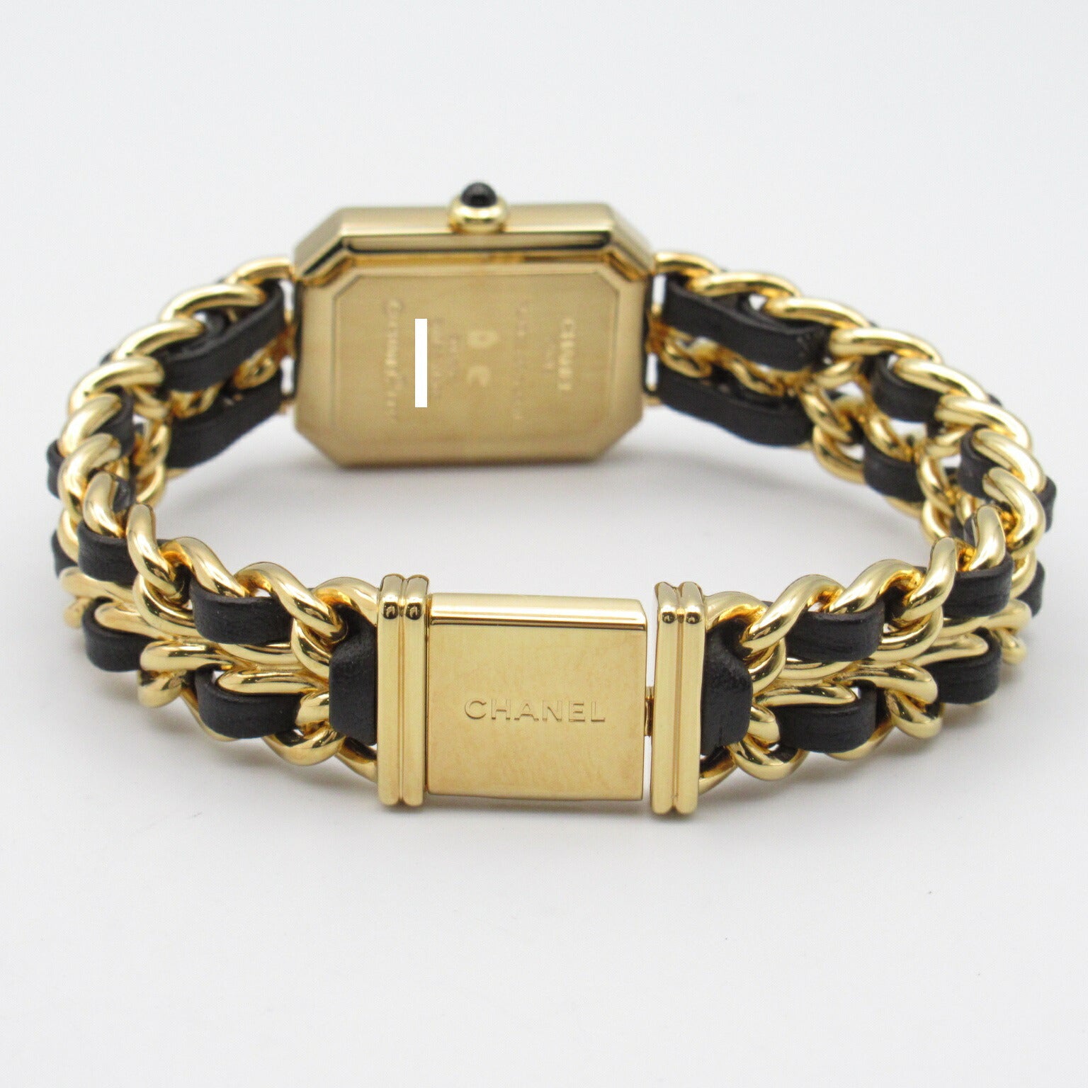 Chanel Premiere L Watch Gold Plated Leather H0001