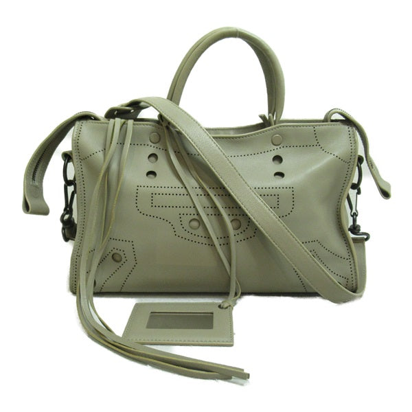 Balenciaga  Leather Blackout City Bag Leather Handbag in Good condition