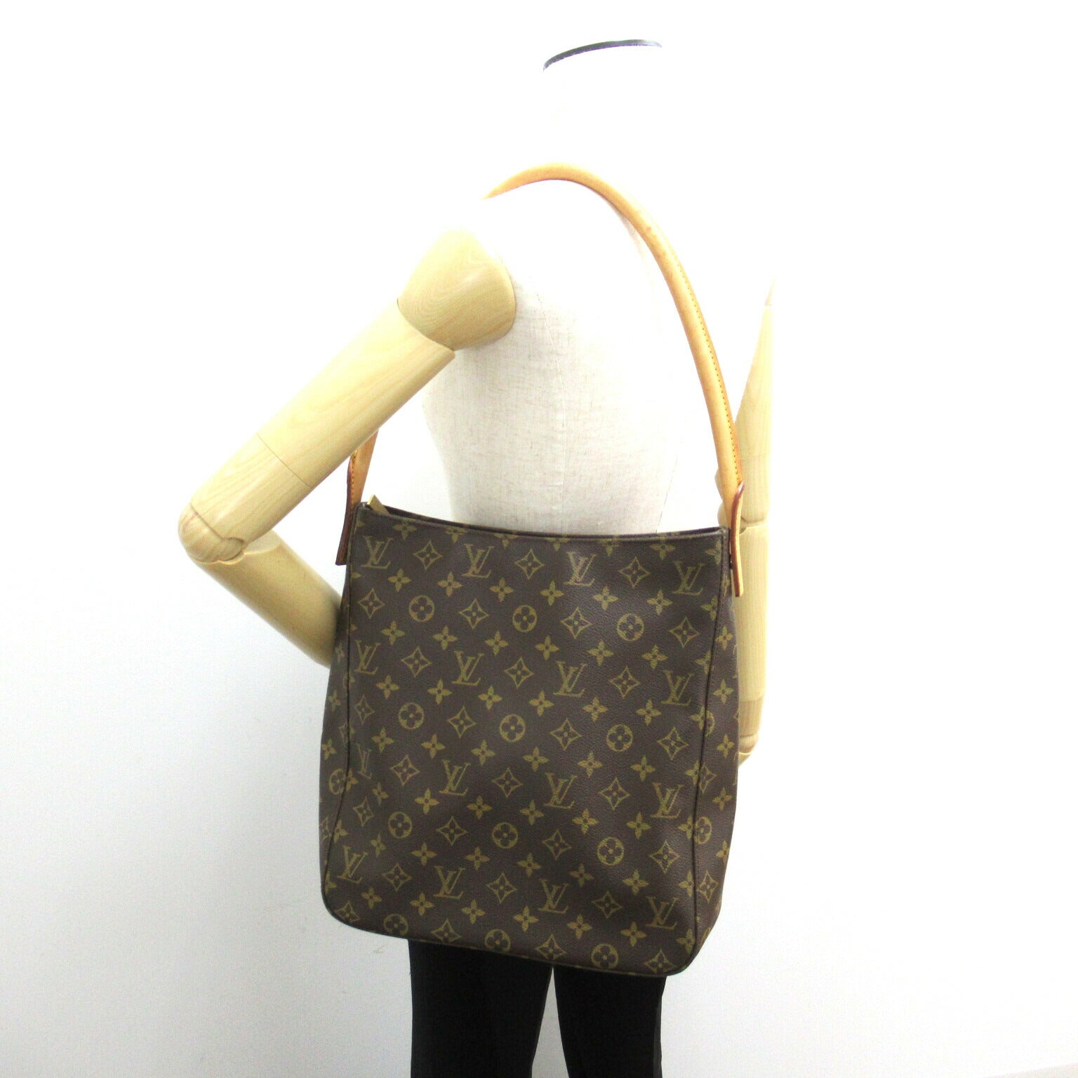 Louis Vuitton Looping Shoulder Bag PVC Canvas