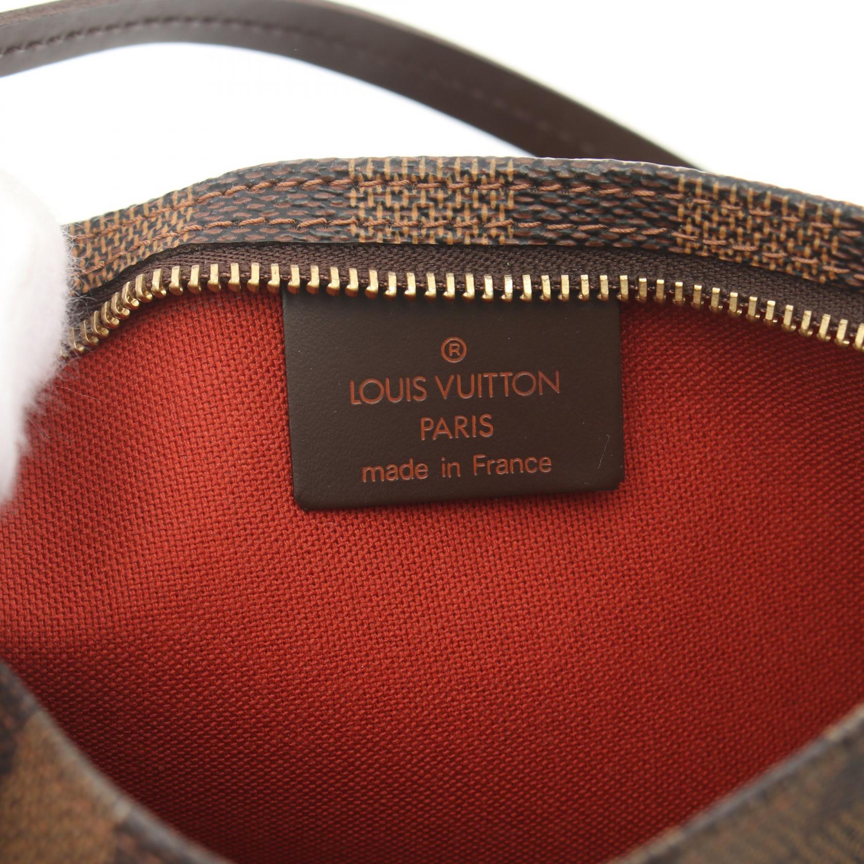 Louis Vuitton Navona Canvas Handbag N51983 in Very Good Condition