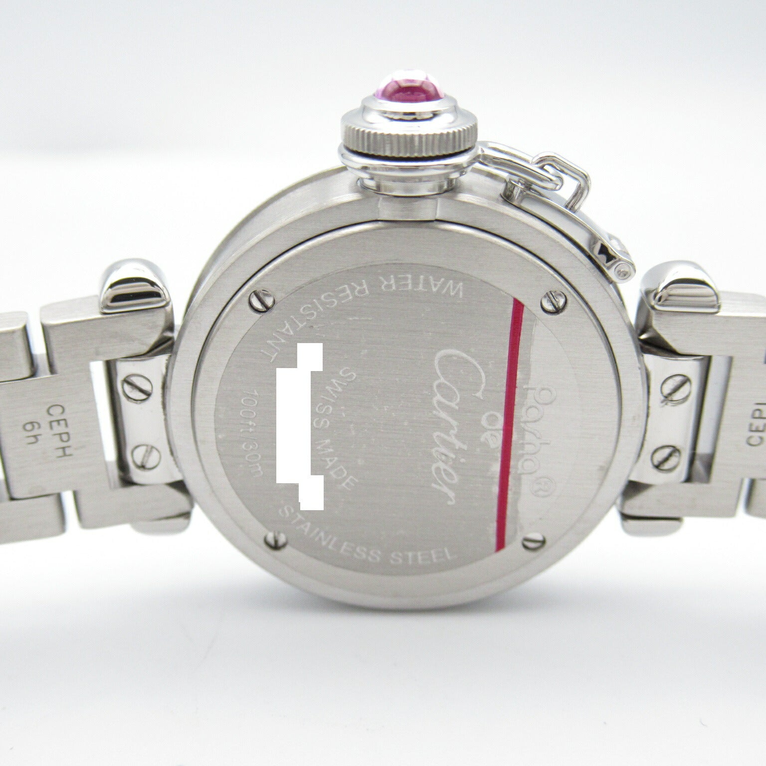 Cartier Miss Pasha Stainless Steel Watch W3140008