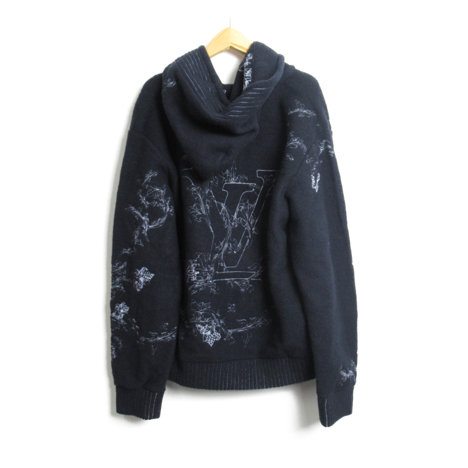 Louis Vuitton Wool Hoodie Navy RM202XJBHJY83W