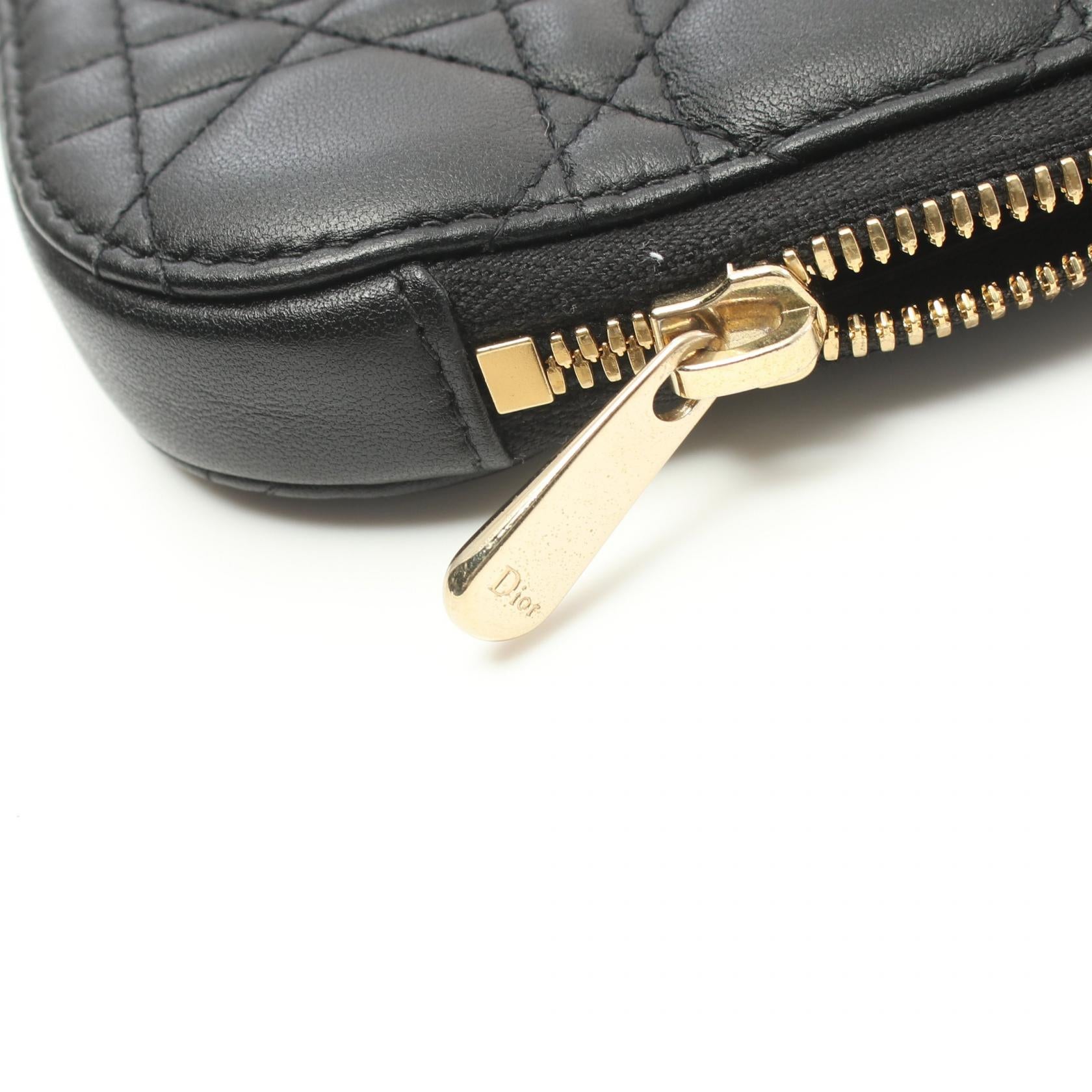 Dior Lady Dior Leather Phone Holder Handbag