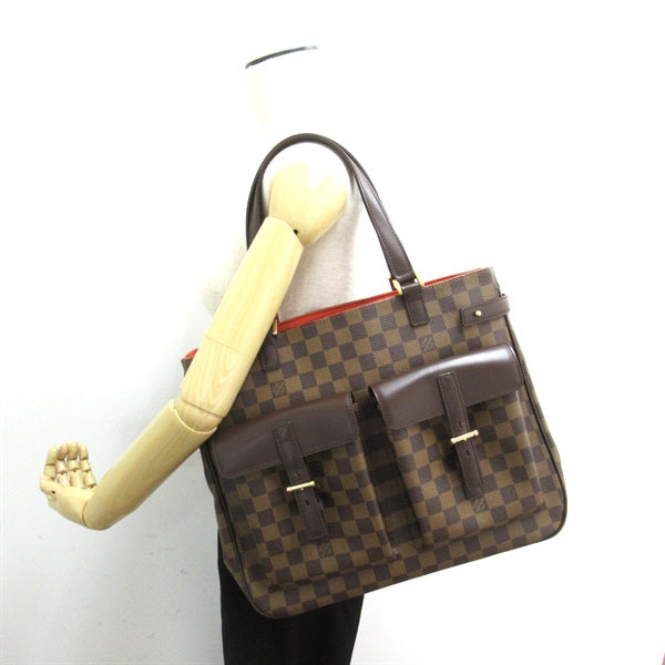 Louis Vuitton Damier Ebene Uzes Tote Canvas Tote Bag N51128 in Great Condition