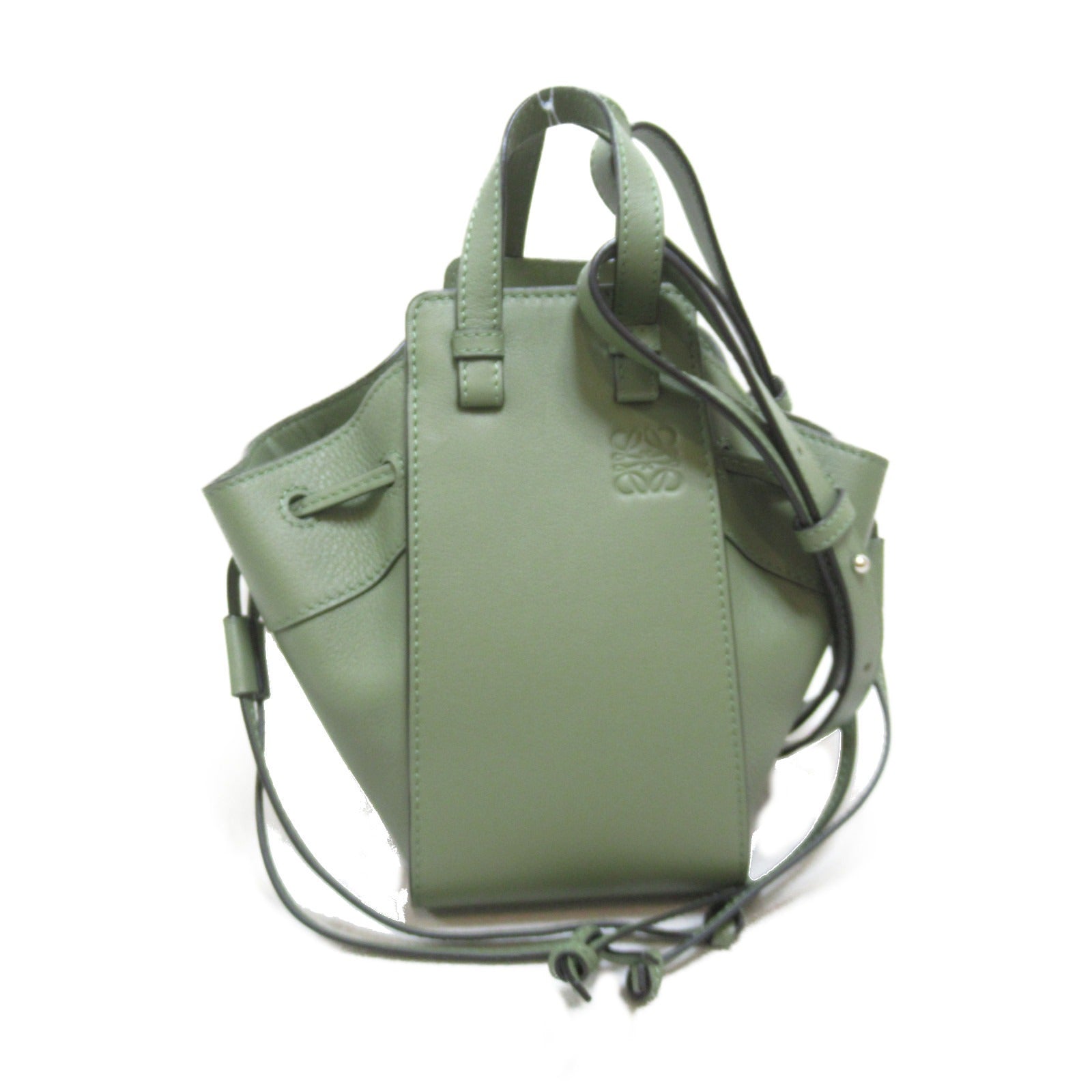 Loewe Hammock Mini Drawstring Shoulder Bag Khaki