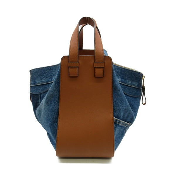 Leather & Denim Hammock Bag