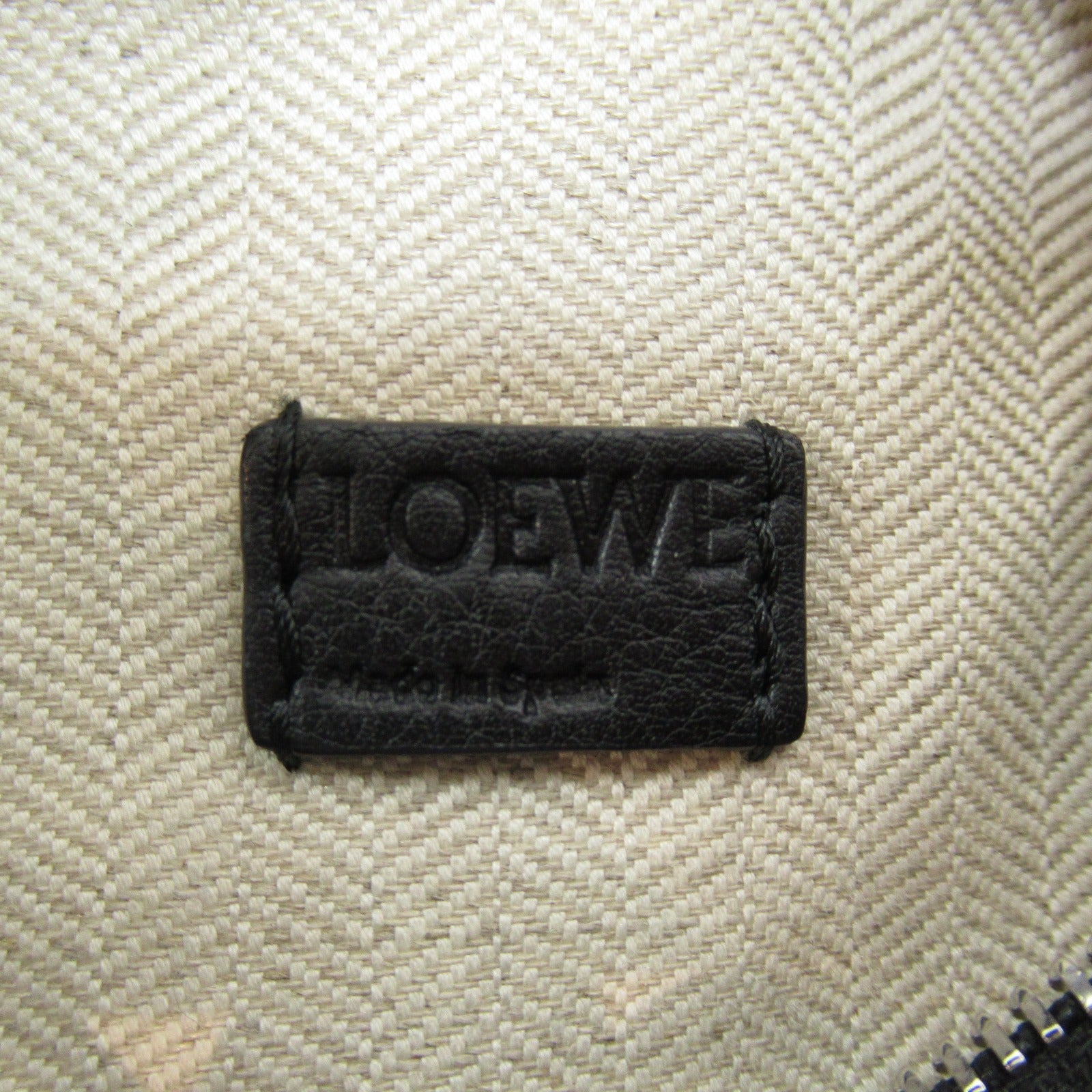 Loewe Leather Mini Puzzle Shoulder Bag Black