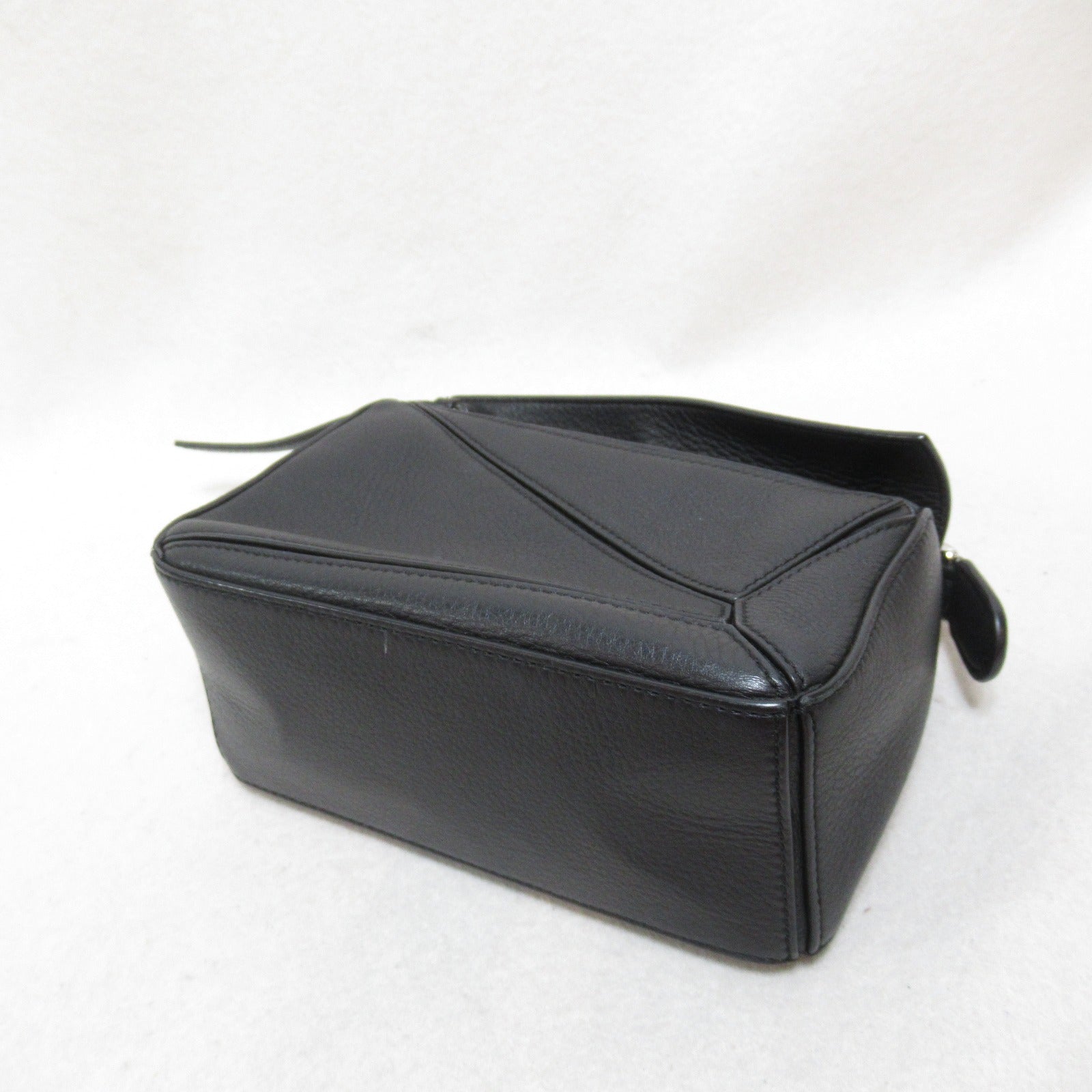 Loewe Leather Mini Puzzle Shoulder Bag Black