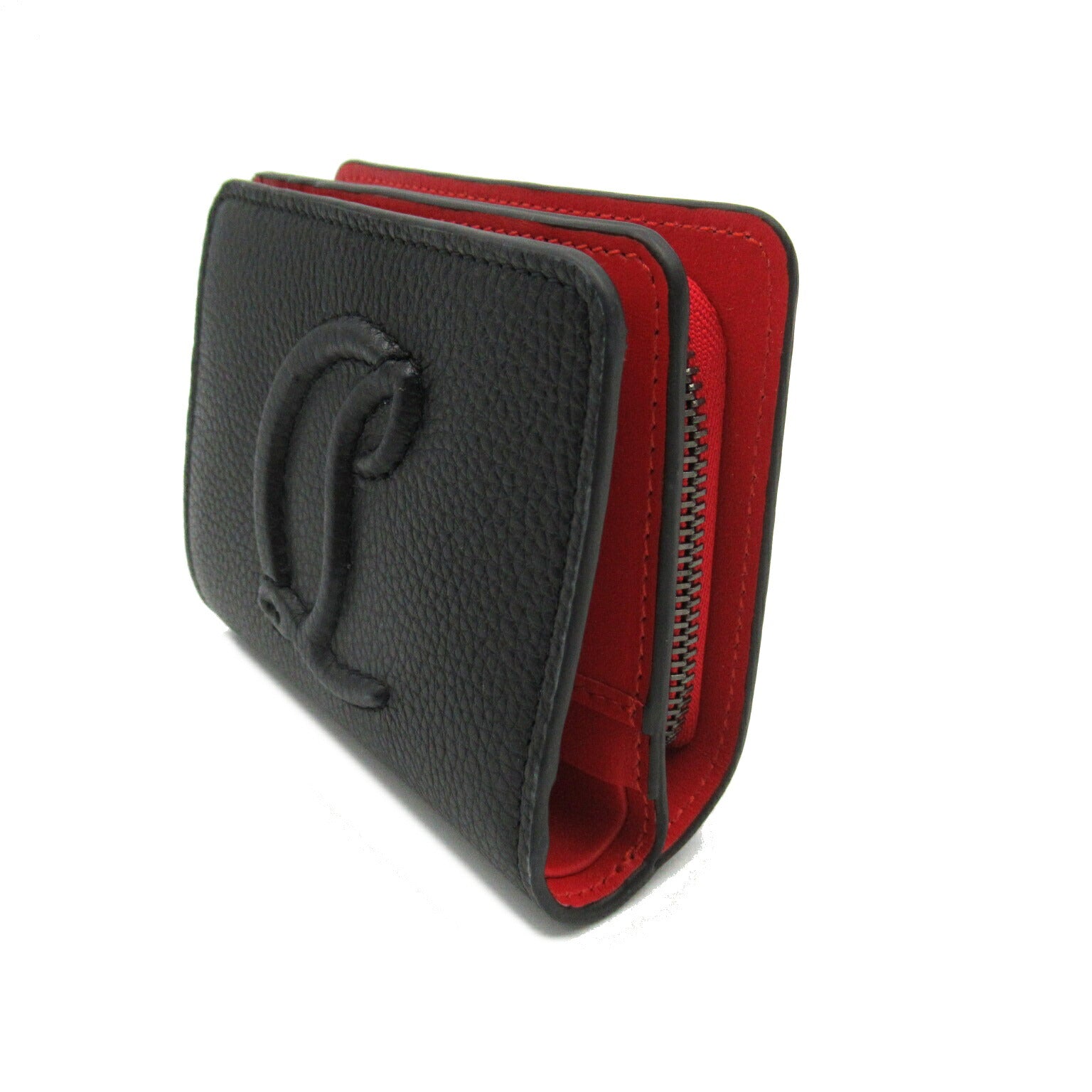 Christian Louboutin Leather Bifold Wallet Black/Red