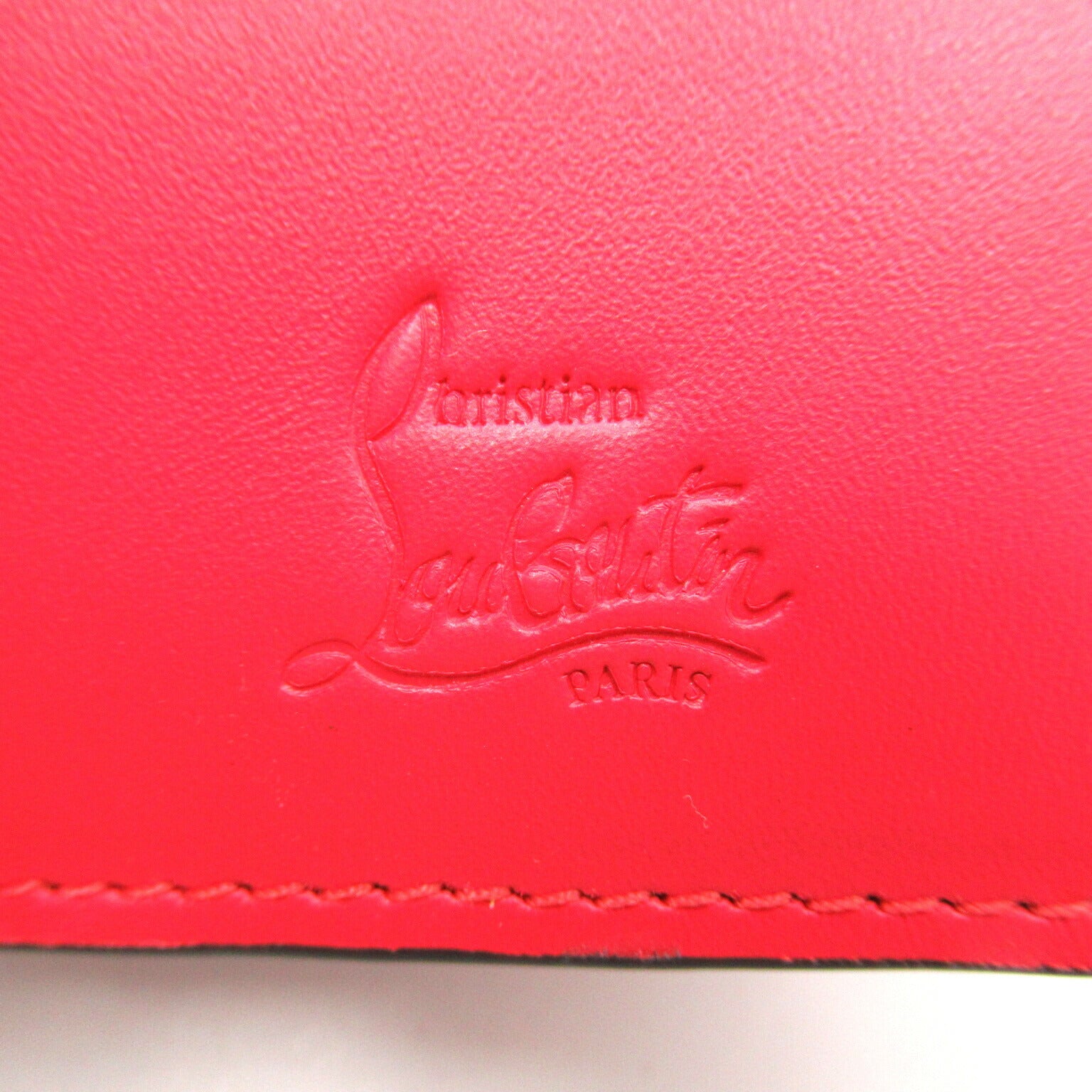 Christian Louboutin Leather Bifold Wallet Black/Red