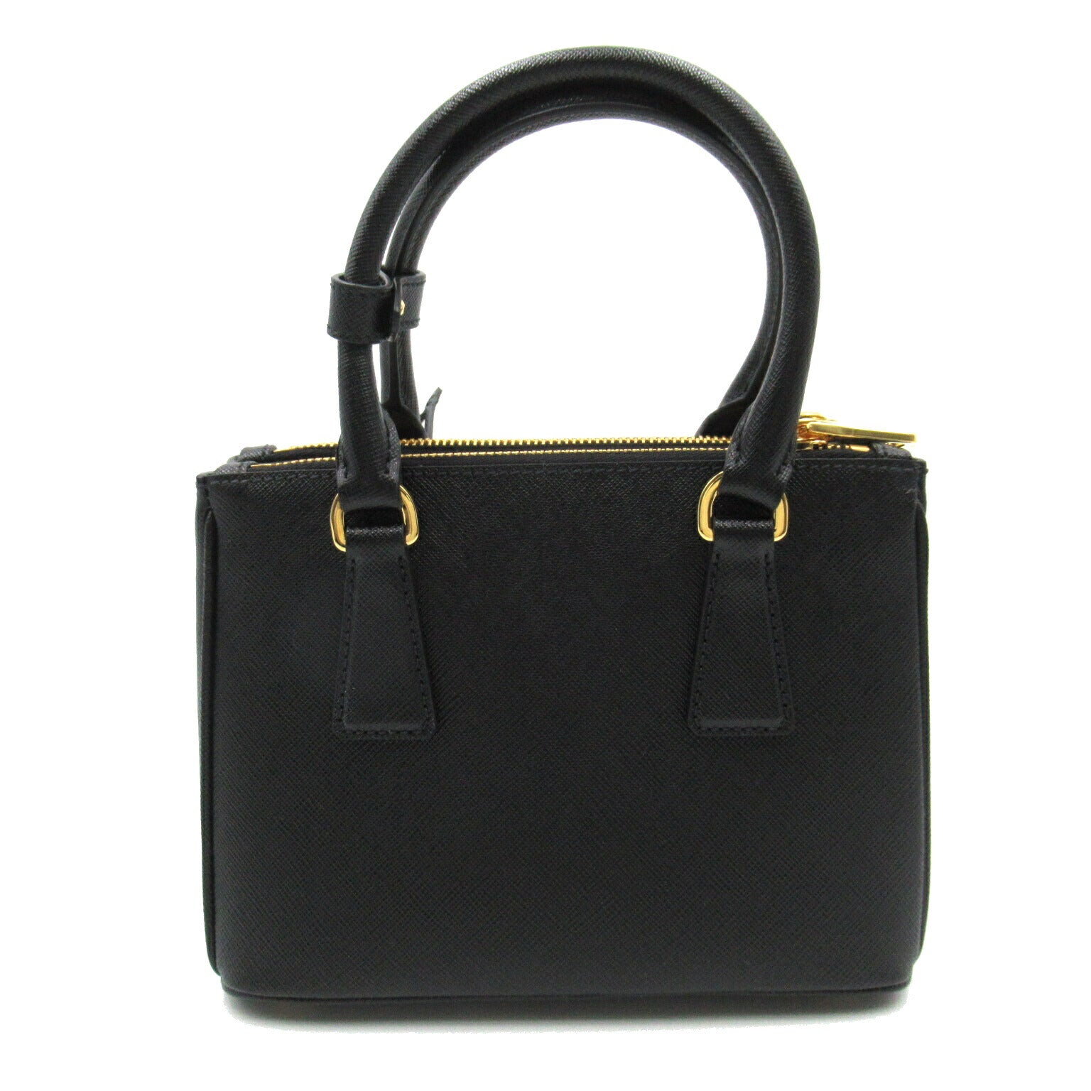 Prada Saffiano Leather 2way Shoulder Bag Black