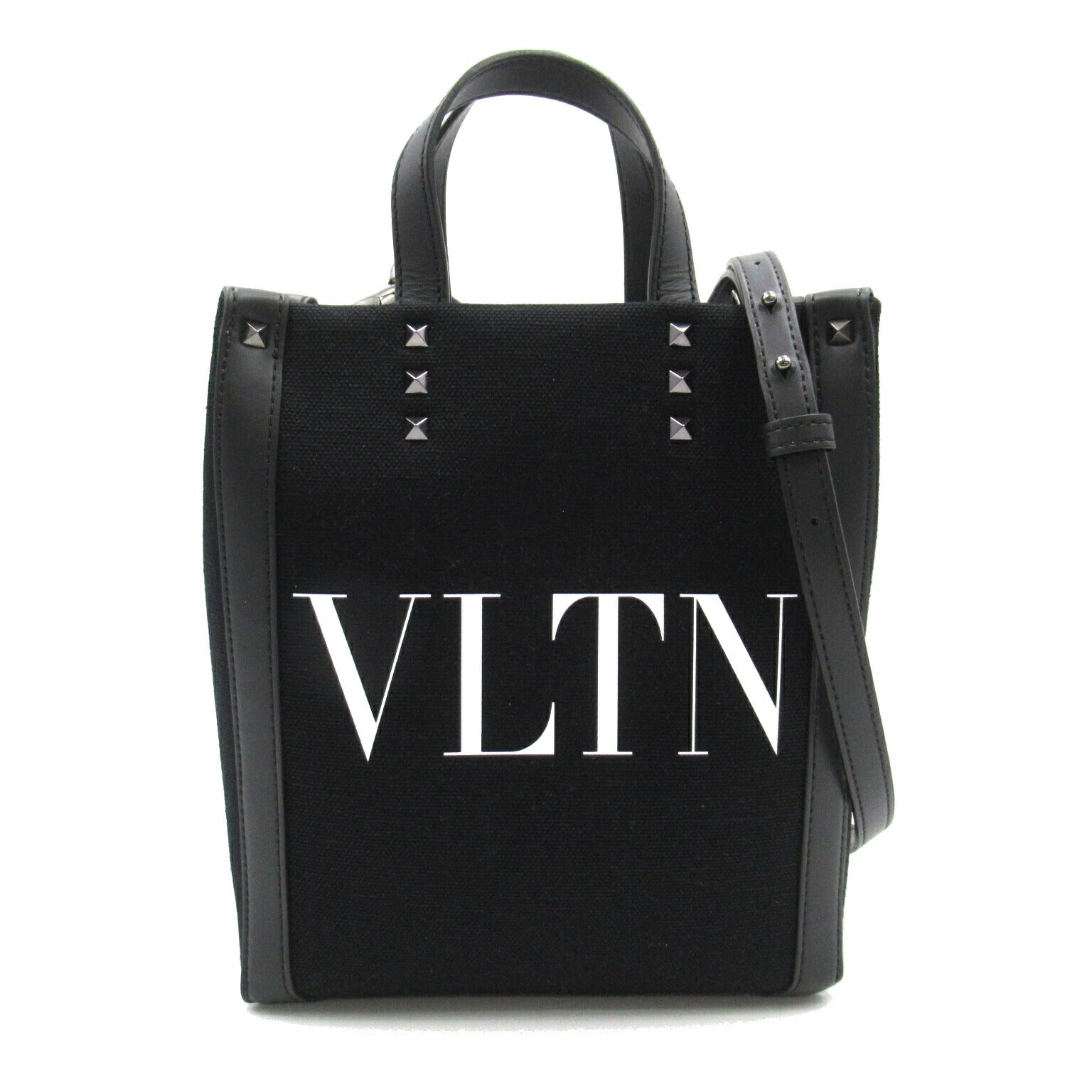 Valentino Canvas Leather 2way Shoulder Bag