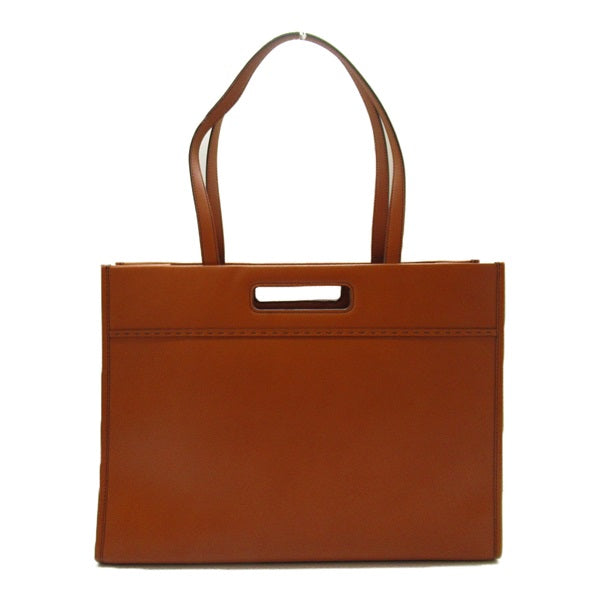 Leather Shopping Tote Bag