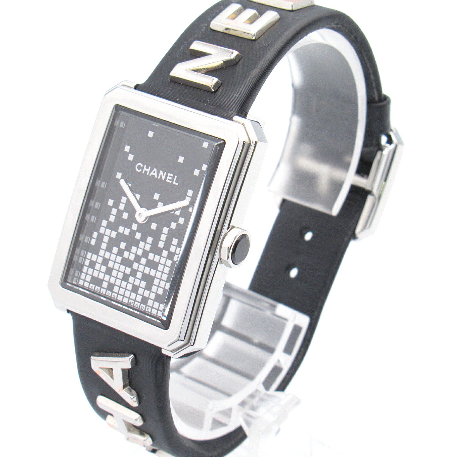 Chanel Boyfriend Watch Stainless Steel Leather