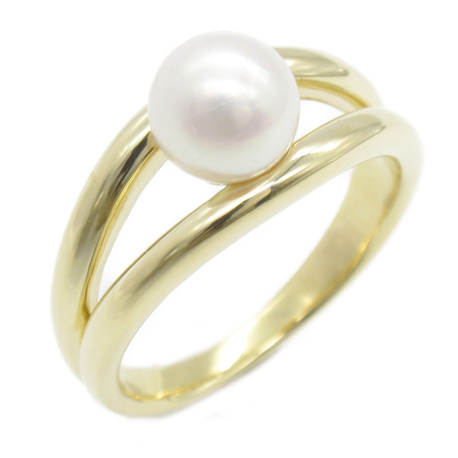 Mikimoto Pearl Ring K18 Yellow Gold